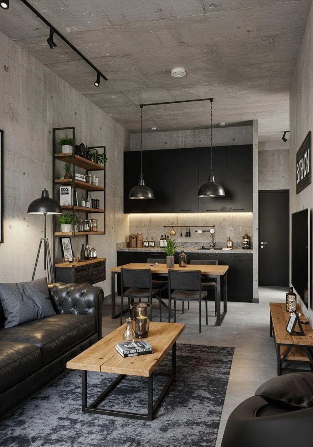 индастриал интерьер